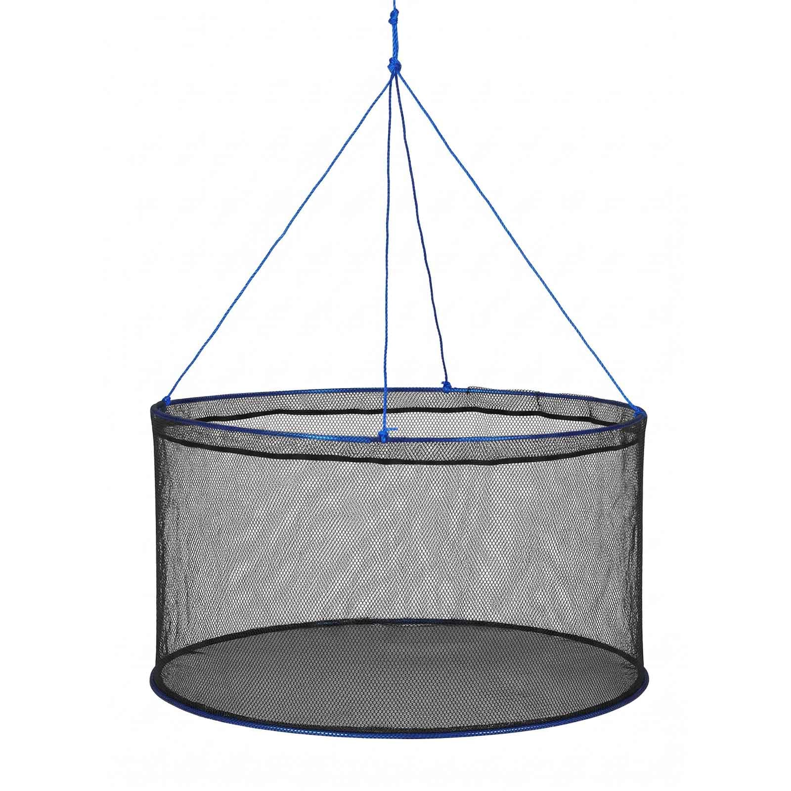 Foldable Fishing Net, Landing Fishing Pier Nets, Portable Drop Net For Pulling Up Fish, Durable And Fish-friendly, With Rope And Storage Bag, For Minn