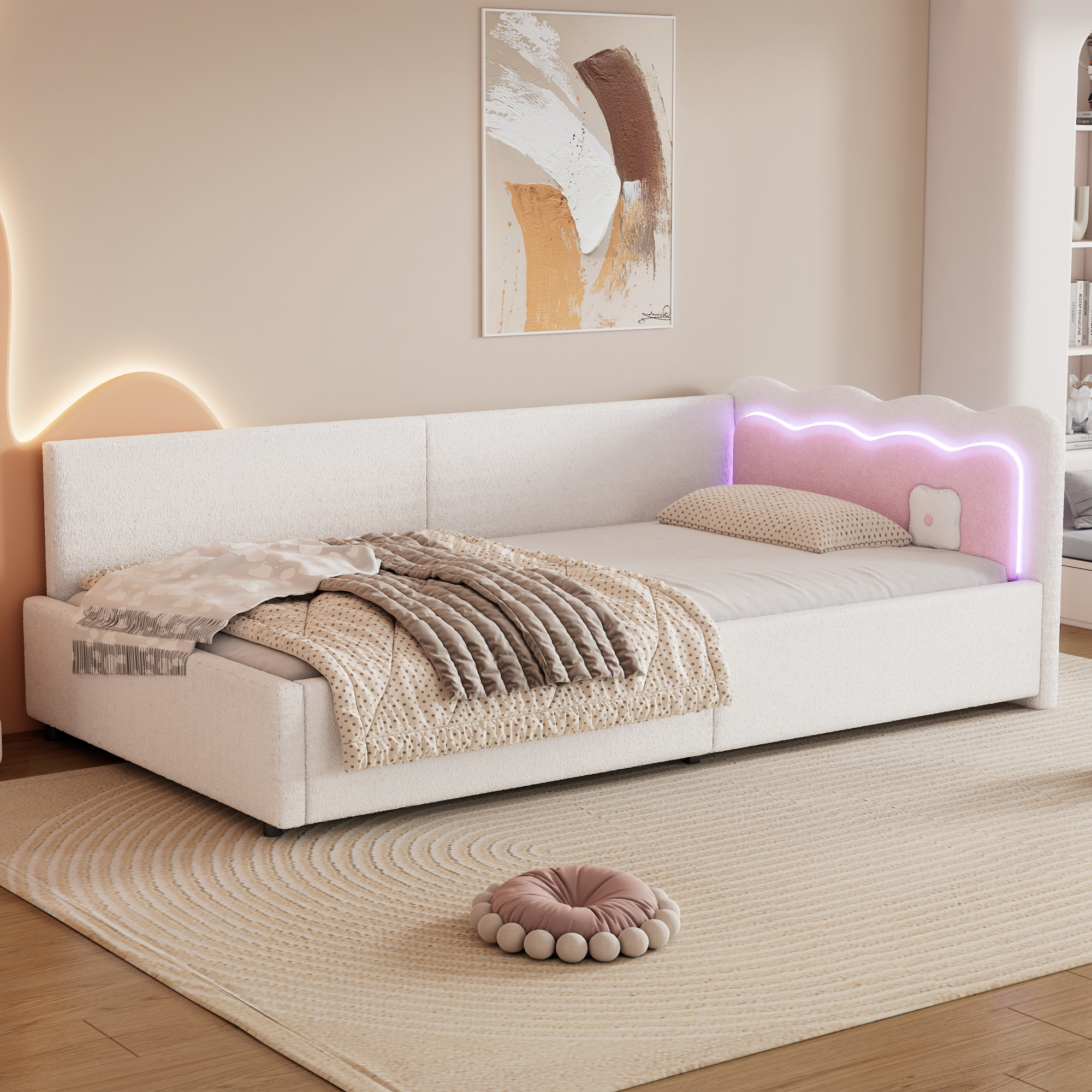 Daybed mit LED Ambient Light, 90x200cm