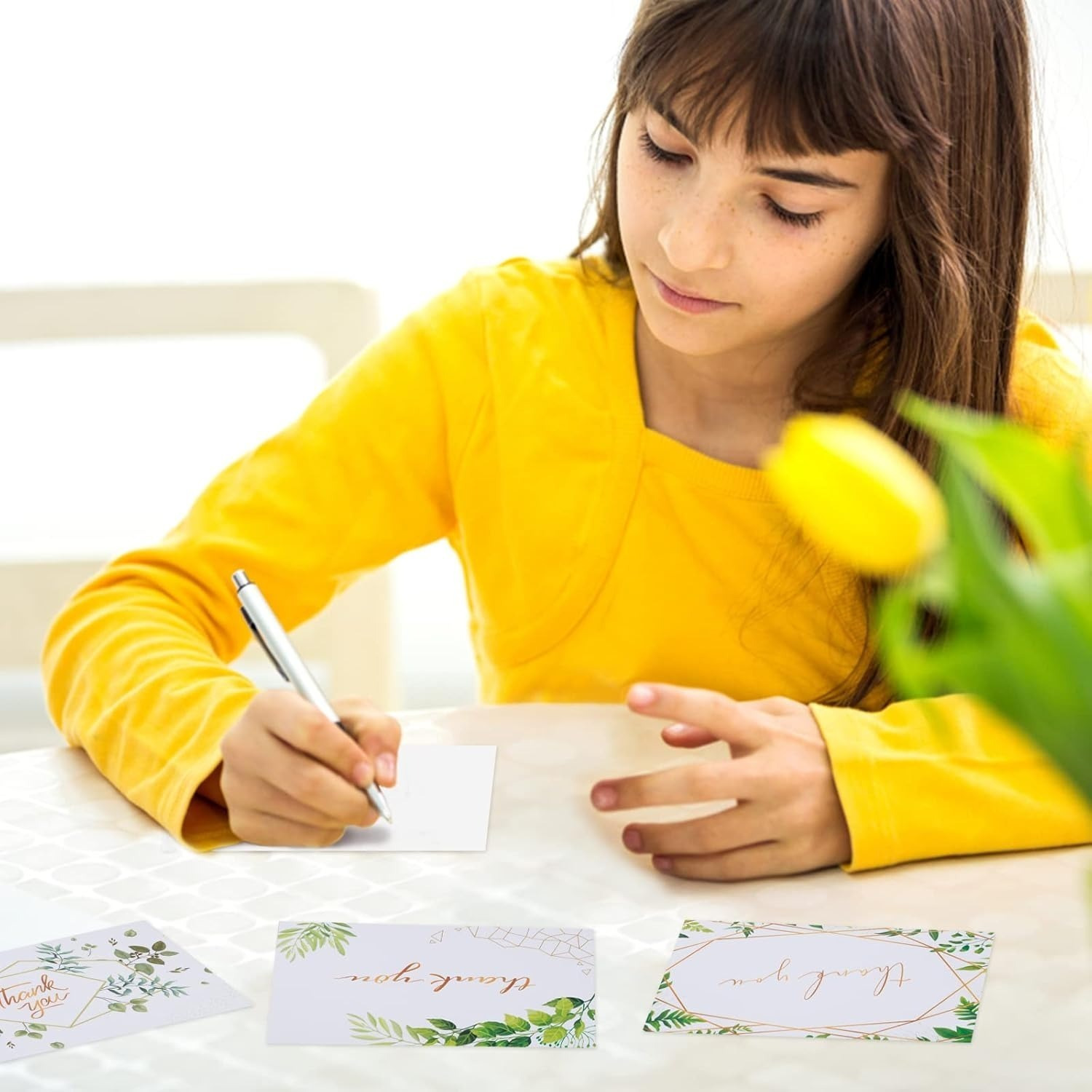 36 Dankeskarten Im Set Mit 6 Verschiedenen Designs, Elegante Karten Für Danksagungen Und Grüße-Partyzubehör-Set
