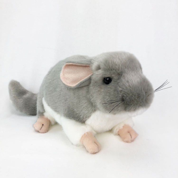 Realistischer Chinchilla Plüschtier-Anhänger
