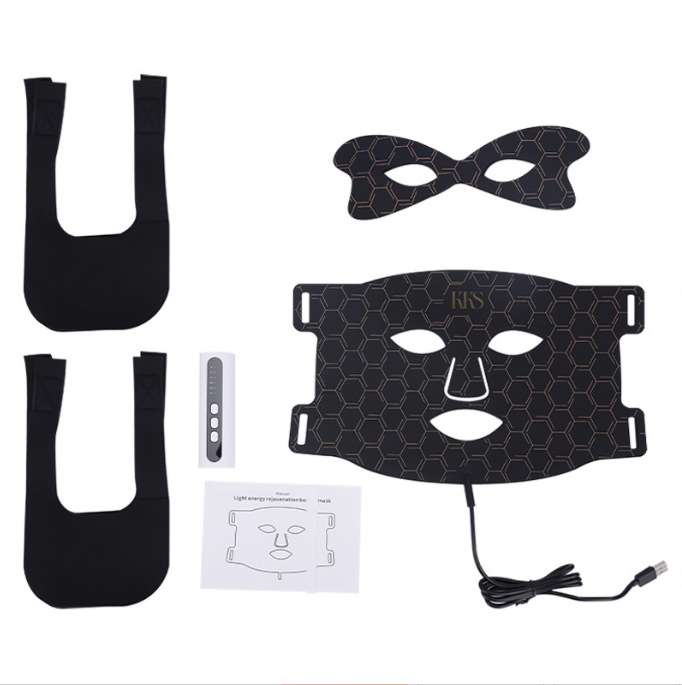 9D Beauty Mask, Photon Rejuvenation LED Silicone Phototherapy Mask, Infrared Large Row Lamp Beauty Device