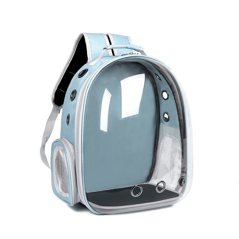 Sac transparent pour capsule spatiale avec deux compartiments pour nourriture pour animaux
