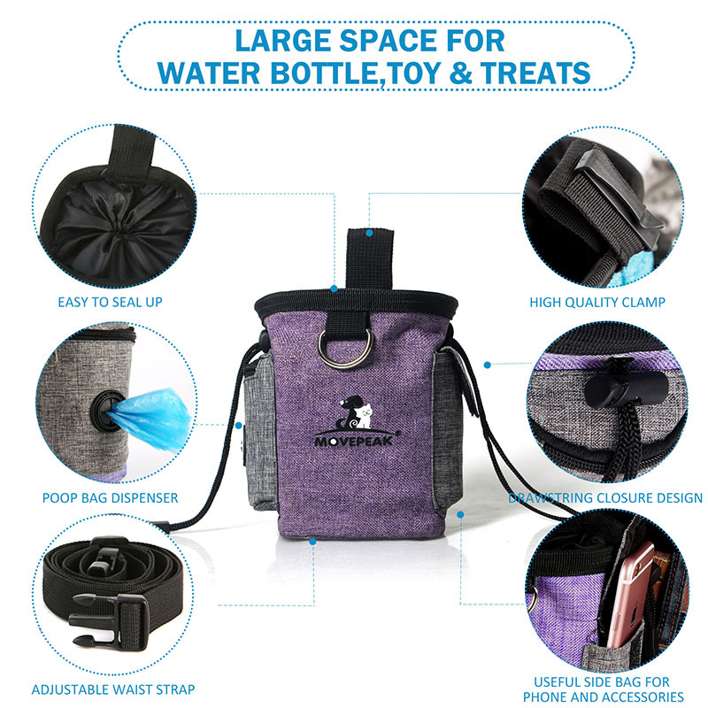 Bolsa de aperitivos port├ítil para entrenar mascotas