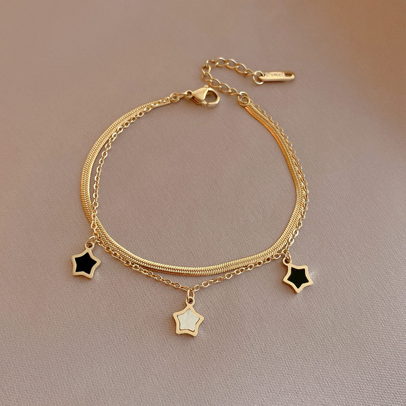 Pentagramm-Schale 14k-Gold-Kollier Frauen