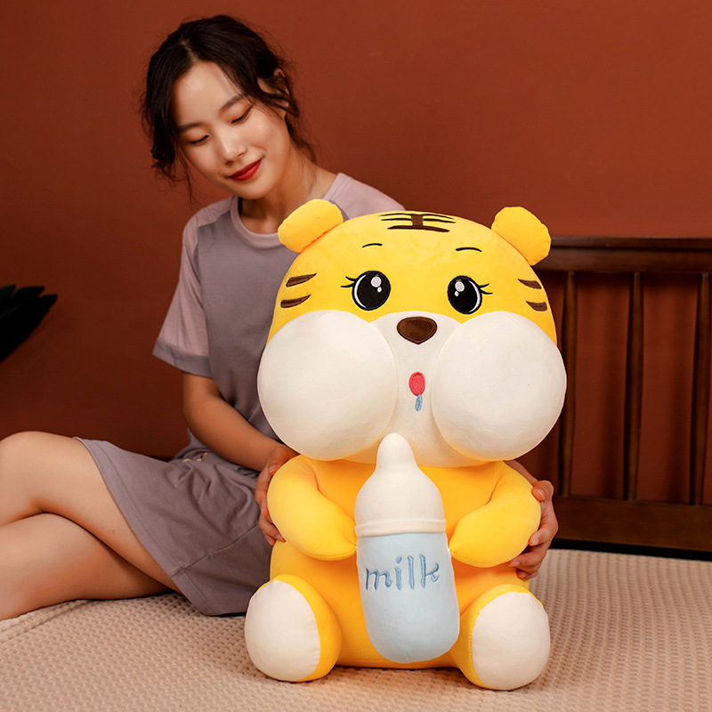 Tiger Plush Toy mit Milchflasche