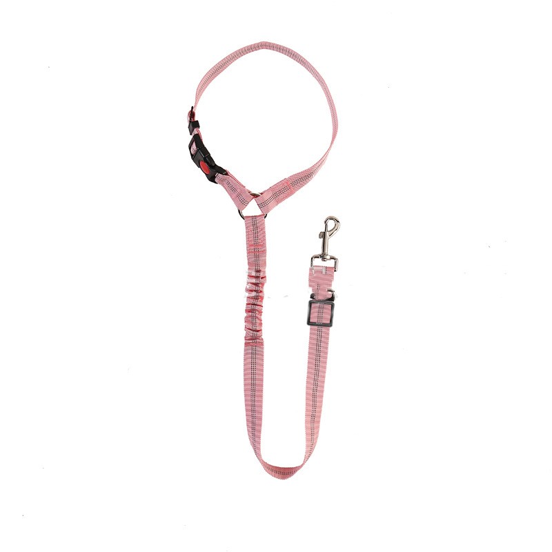 Harnais de voiture pour animaux de compagnie Anneau de corde pour chien de voiture Élastique réfléchissant pour strap Leash