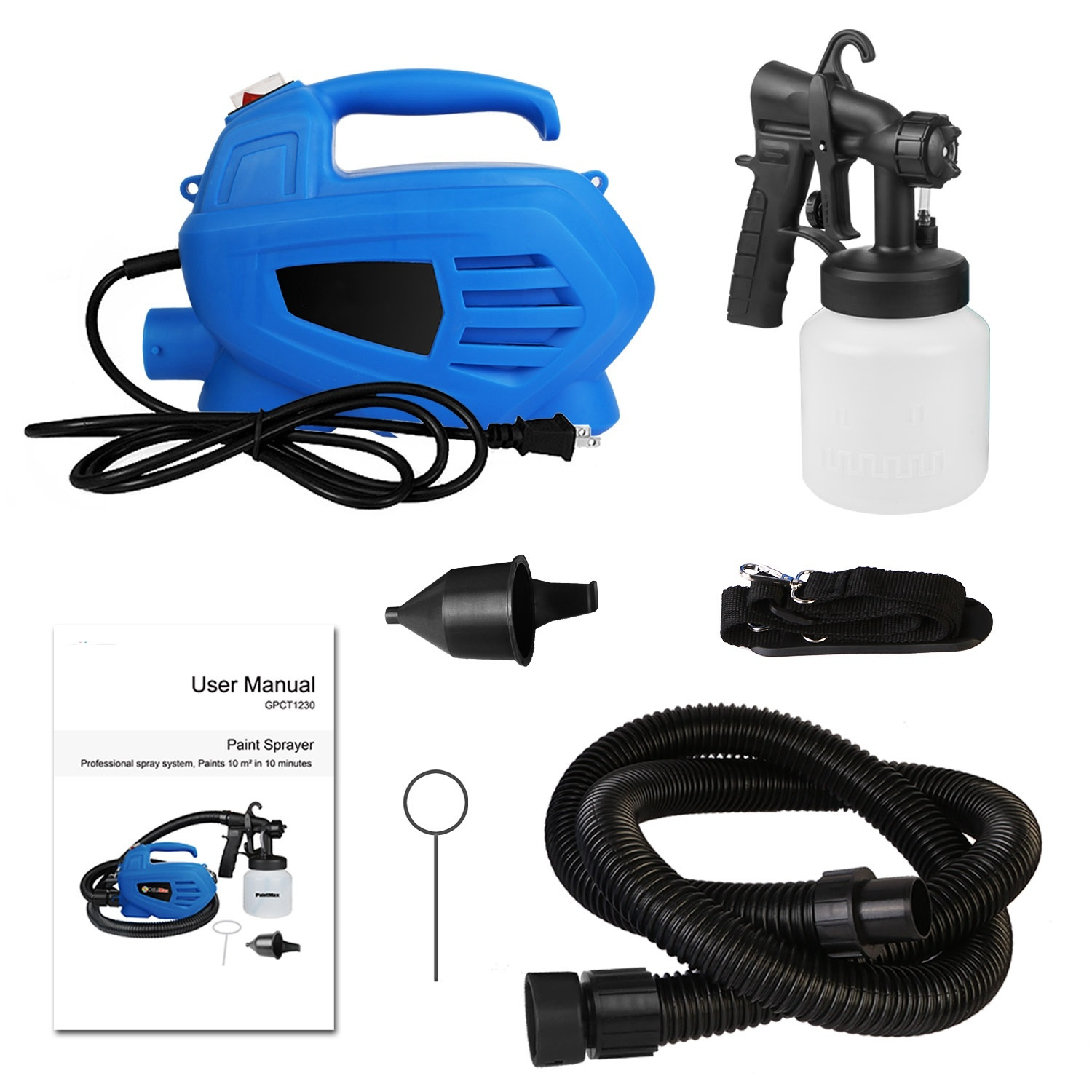 800ML مطرقة الطلاء 650W مطرقة الطلاء 800ML,مخرج الحد الأدنى HVLP زيت وطلاء مطرقة الماء, مع 3 أنماط الرش المحرك ووعاء قابل للإزالة
