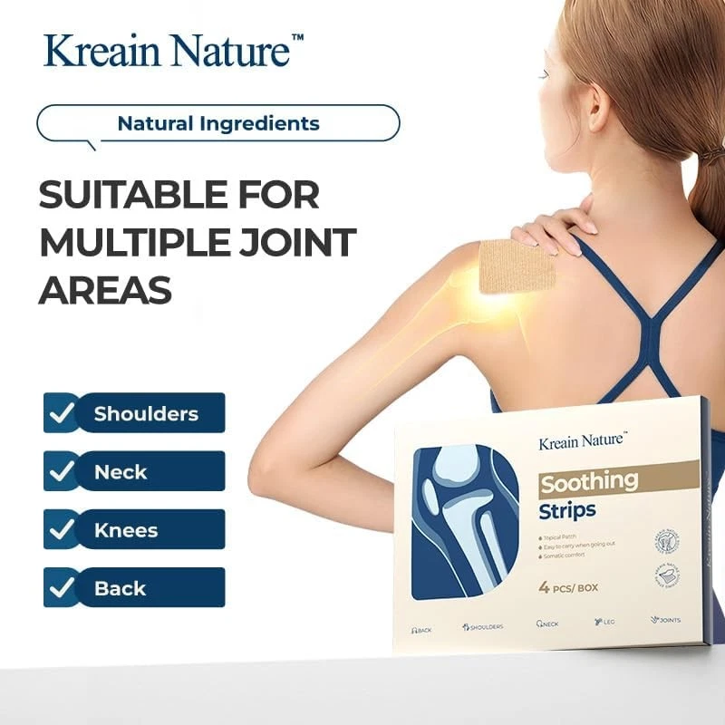 Kreain Nature 1 Bandes Apaisantes Patches Articulaires Appliquer Sur Les Épaules Les Bras Les Genoux 4-Pack