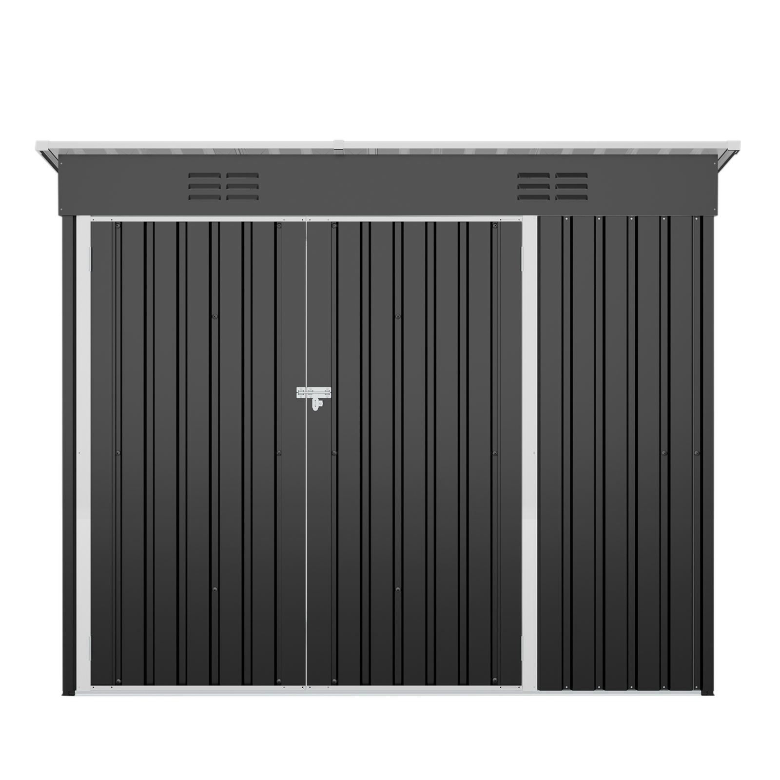 4 x 8 FT Galvanisierter Stahl Outdoor Storage Shed