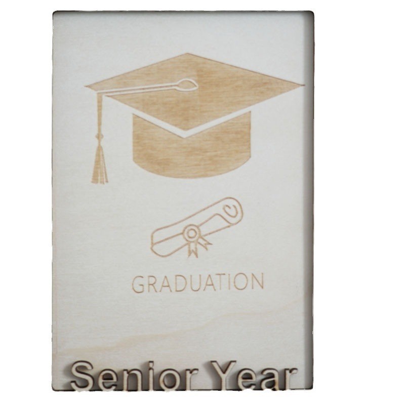 Wooden School Years Picture Frame Kindergarten To Senior Graduation Multi Slots Photo Display Wall Decor Children School Memory Keepsake Frame