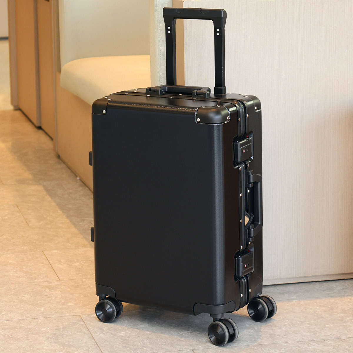 Valigia viaggio Alluminio Quadro 20 pollici Case con Ruote Omnidirezionali