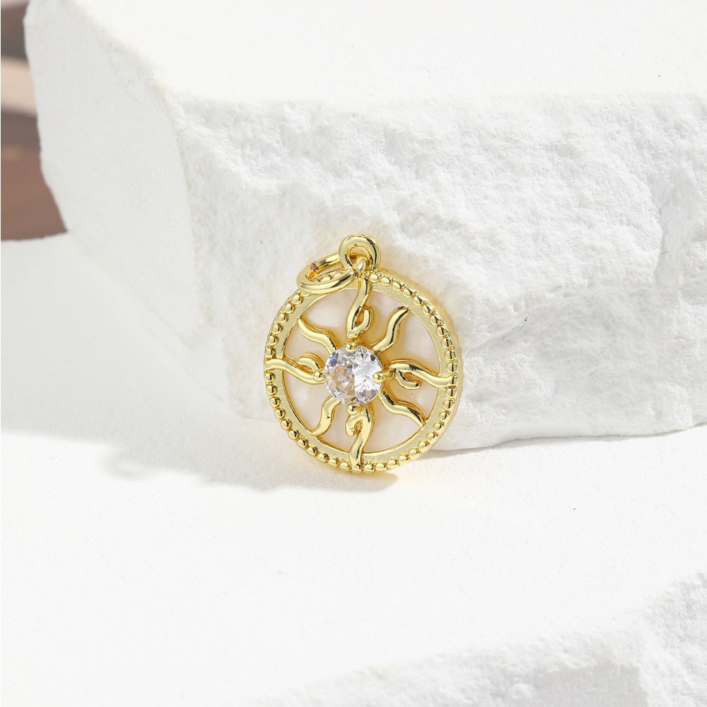 Engel-Sonnenblume-Ohrring-Set - Schalenanhänger