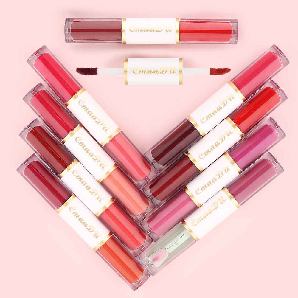 Doppelseitiger Matt Lip Gloss - Wasserfest & Beständig