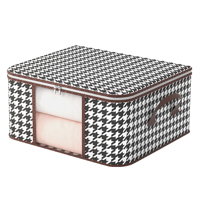 Scatola di stoccaggio a quilt di houndstooth