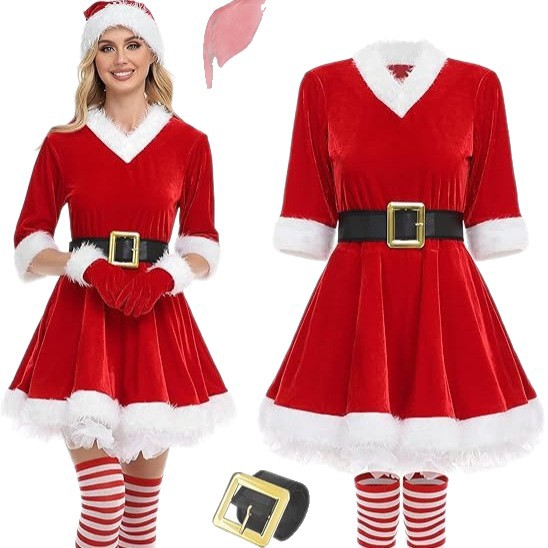 Weihnachts-Kostüm für Frauen - Bühnen-Performance-Anzug