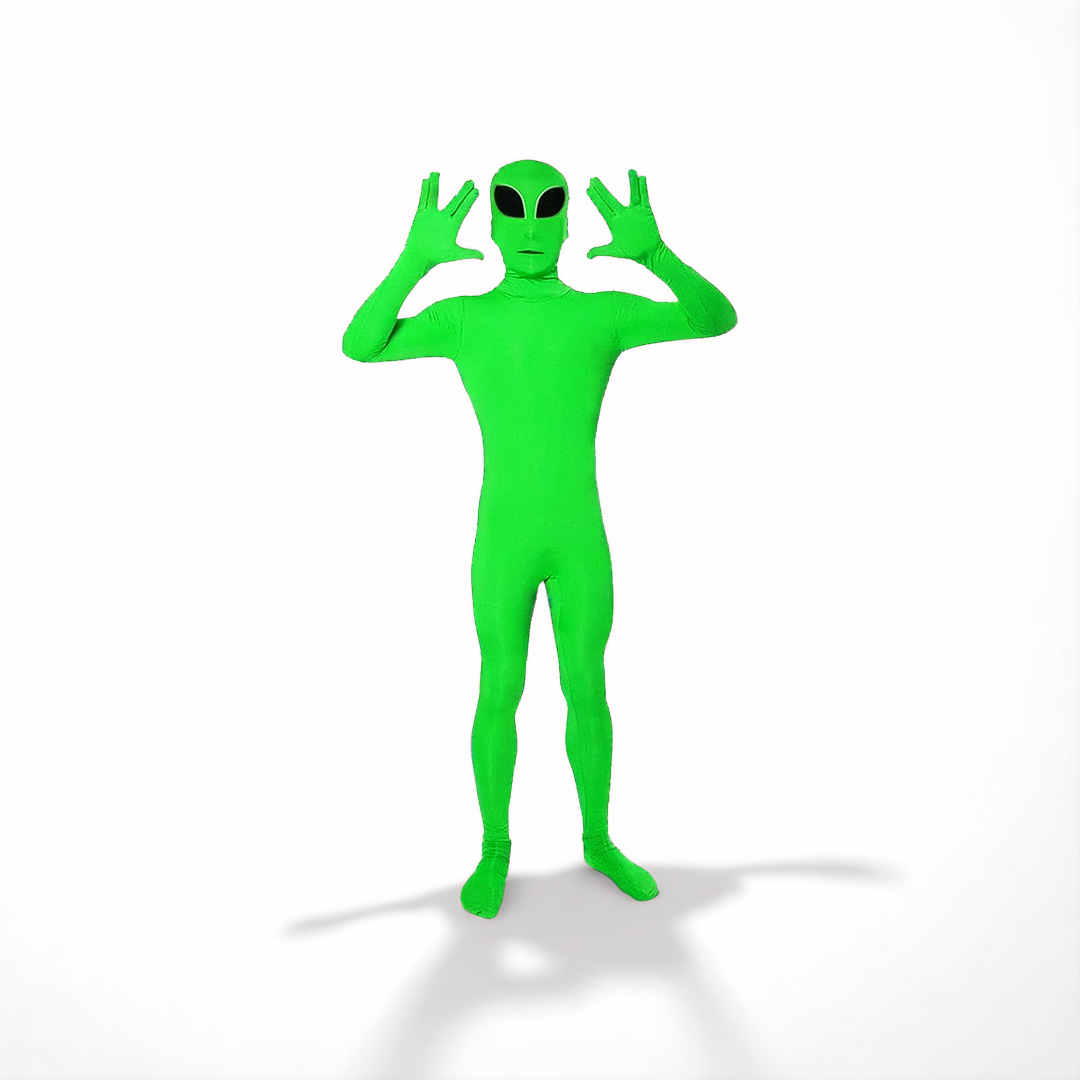 Halloween One-piece Tights Cosplay Green Alien