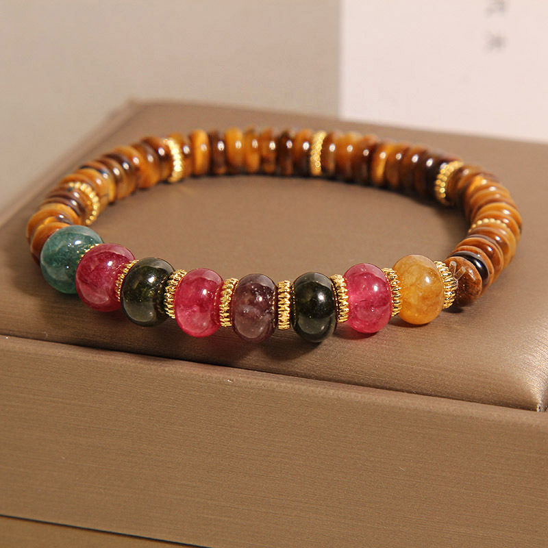 Tigerauge-Steinsperlenschnur-Armband
