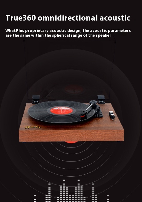 Lettore di dischi in vinile retrò Bluetooth audio integrato Fono Disc vintage Pickup piezoelettrico
