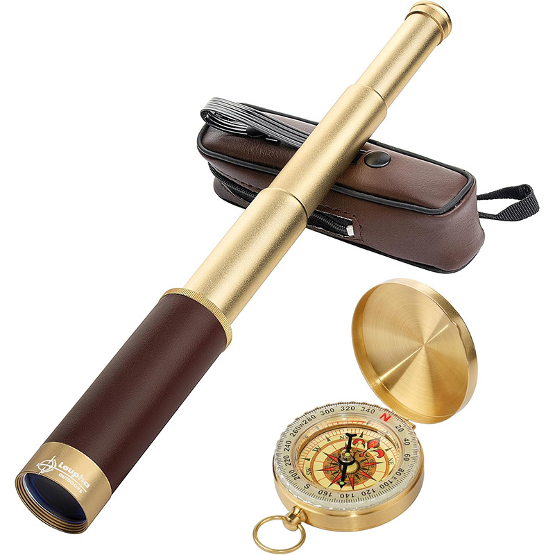 25x30 Retro Pirate Telescope Retractable Folding