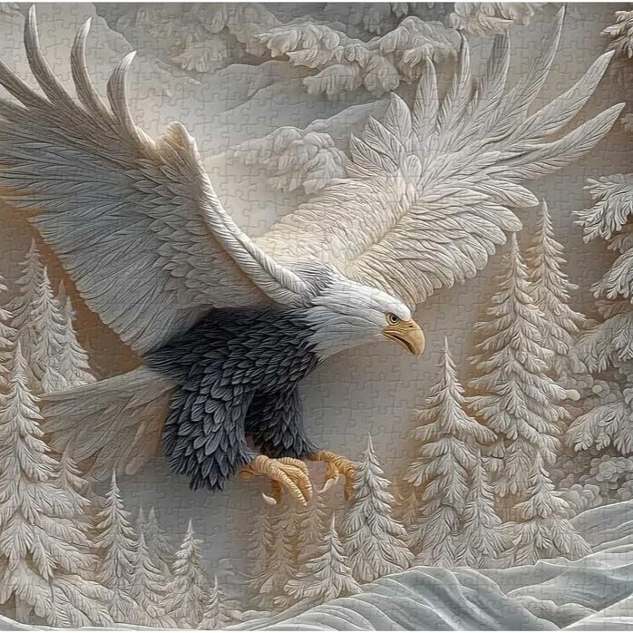 Cross-border Release The Carved Eagle Jigsaw Puzzle