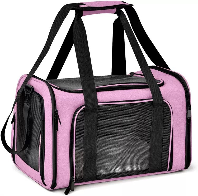 Porteur de chat Sac de transport pliant Portable à main