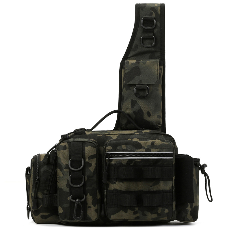 Mochila de pesca de alta capacidad y bolsa de pesca y caña de pescar