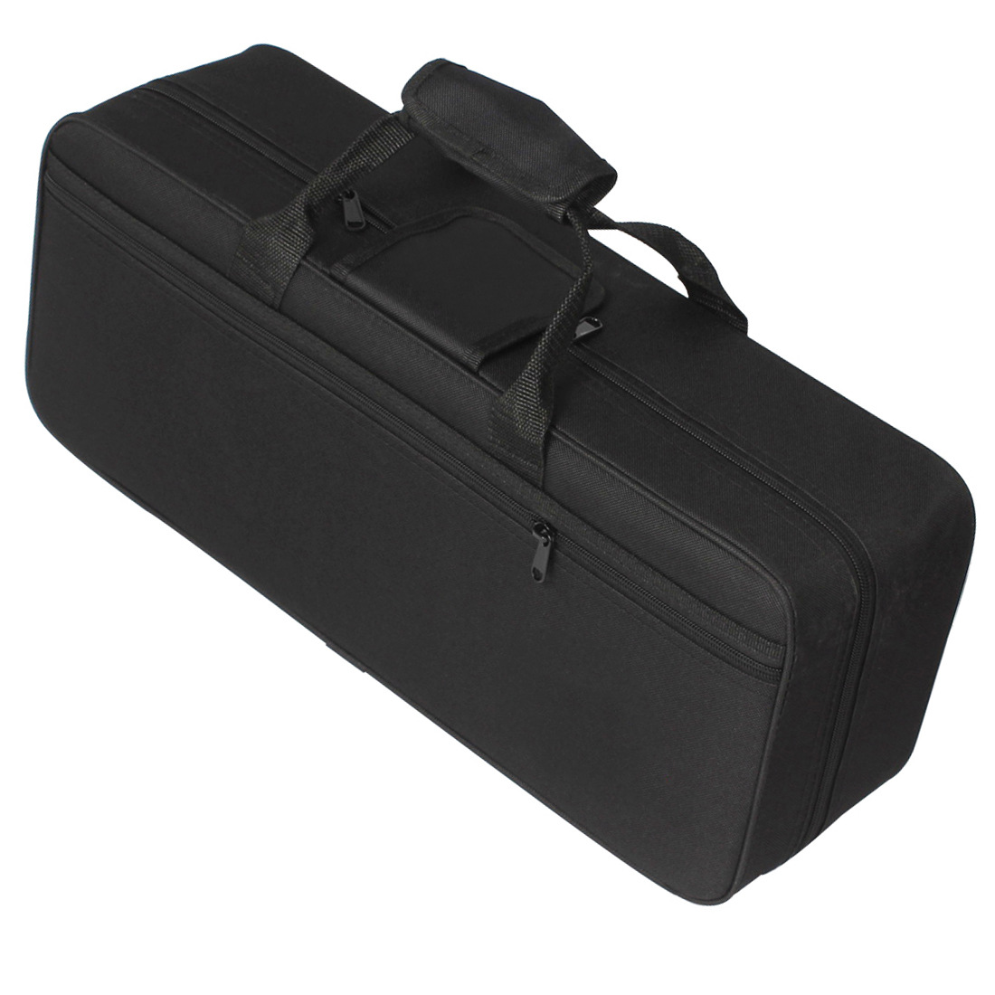 Schwarze Handtasche für Schulter und Rücken mit kleinem Stauraum