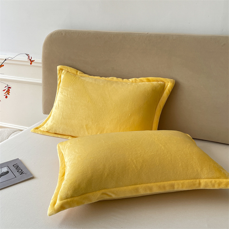 Dicker Korallen-Fleece-Milchfaser-Kissenbezug