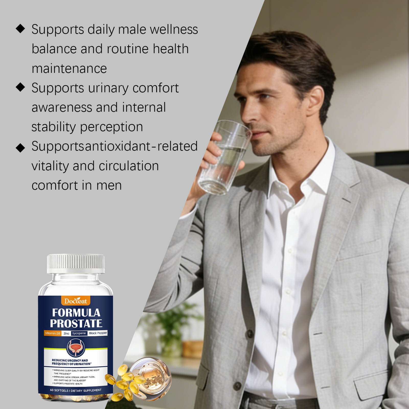 Prostatagesundheit Unterstützung Softgels