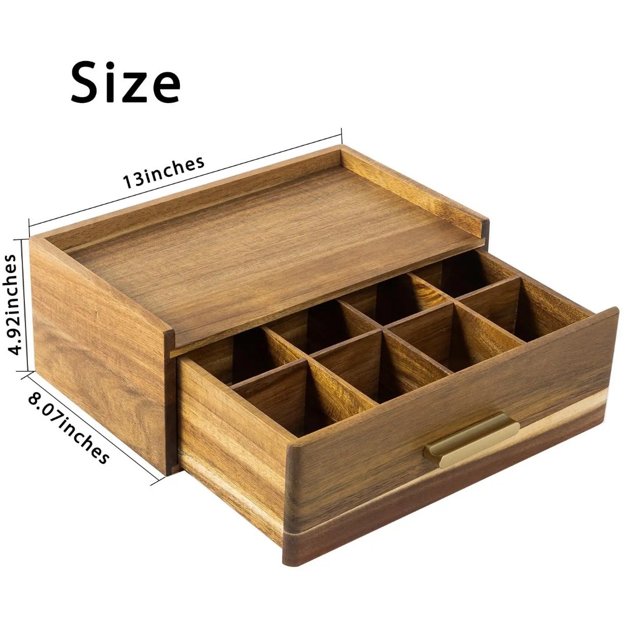Minimalistischer Grid-Kaffee-Kapsel-Drawer-Tee-Lagerungskasten