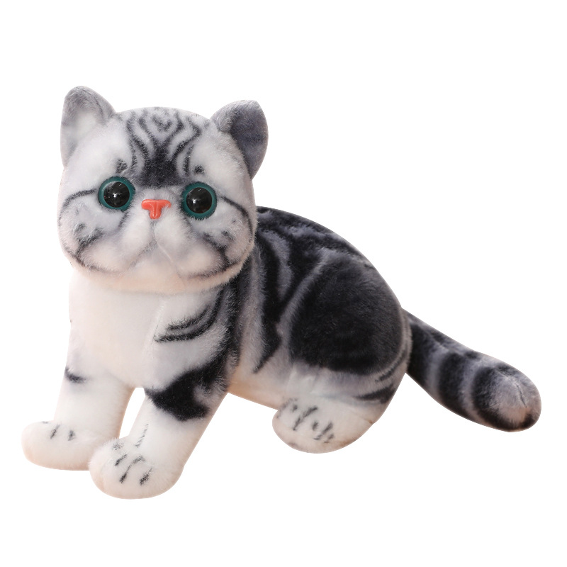 Simulation Cat Plush Toy Cartoon Doll Lovely Soft Cute Companion