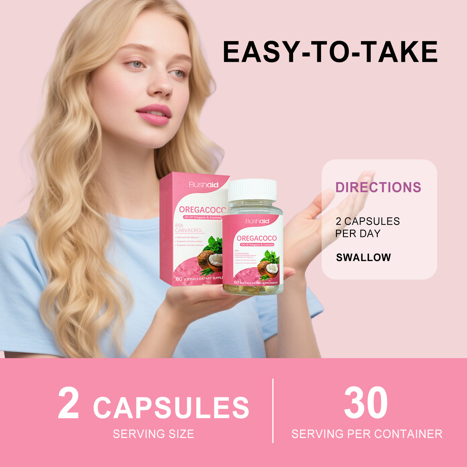 Kokosnussöl Softgel-Kapseln
