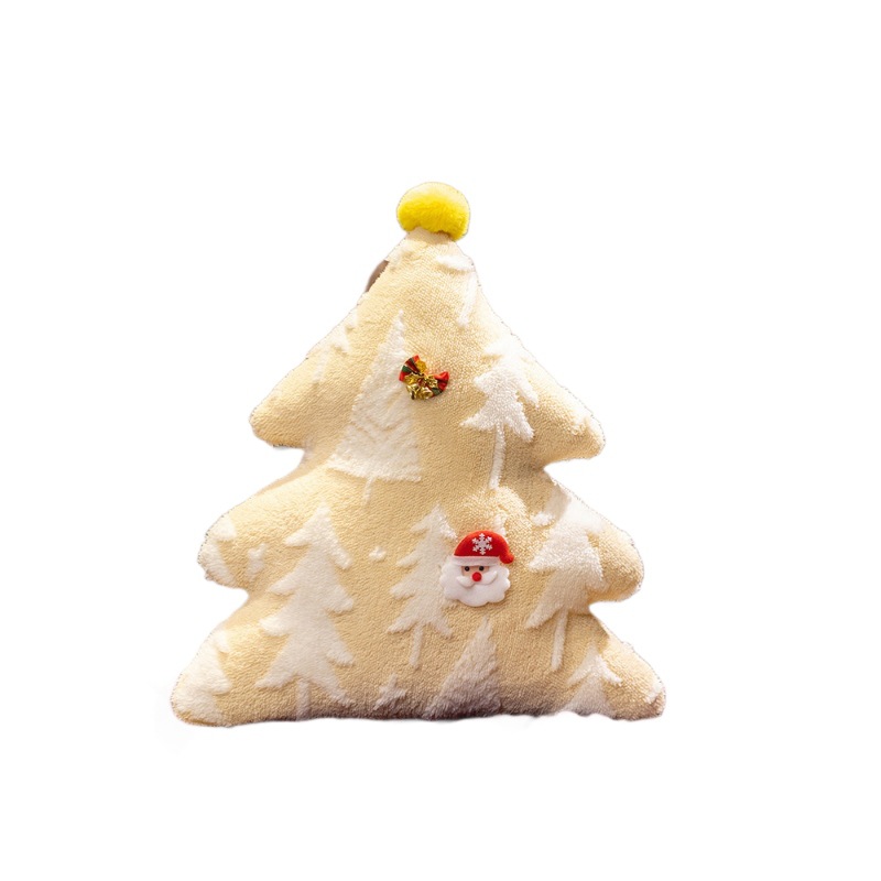 Christmas Tree & Reindeer Velvet Pillowcase