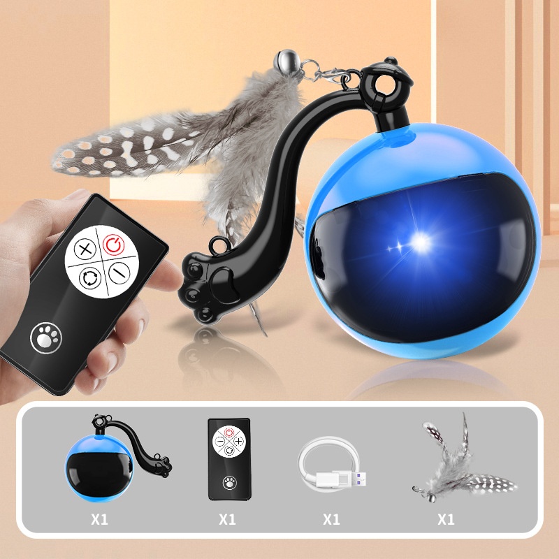 Drehender Katzenspielball mit Licht- und Soundeffekt