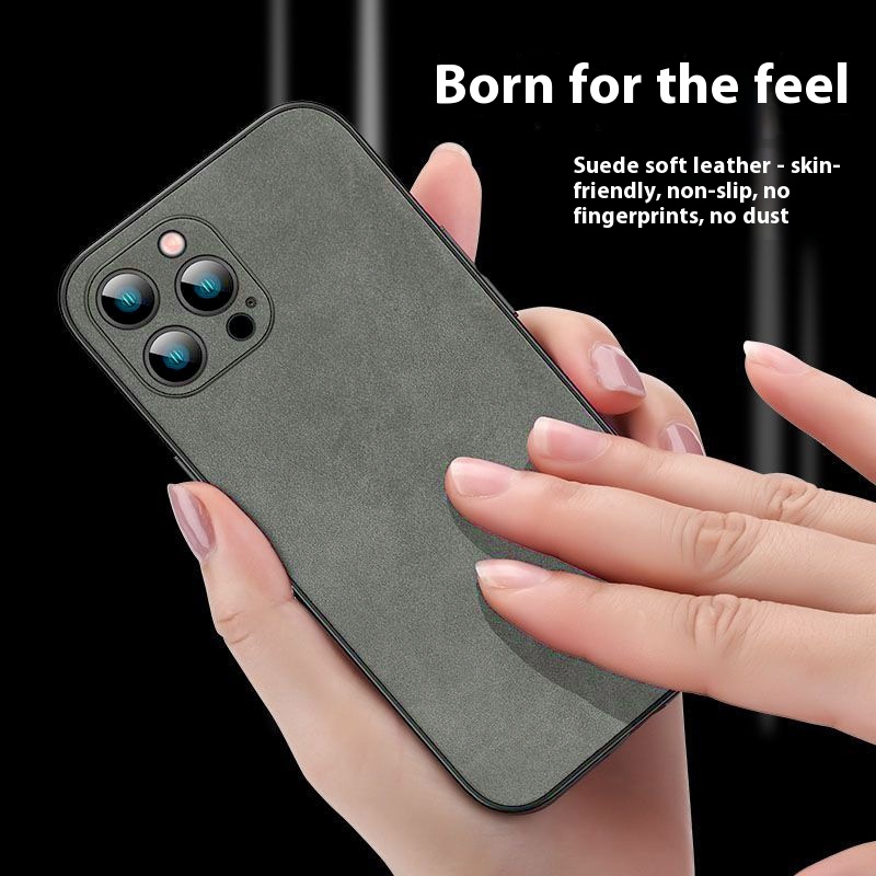 Mobile Phone Shell For IPhone Simple Sheepskin Men's High Sense