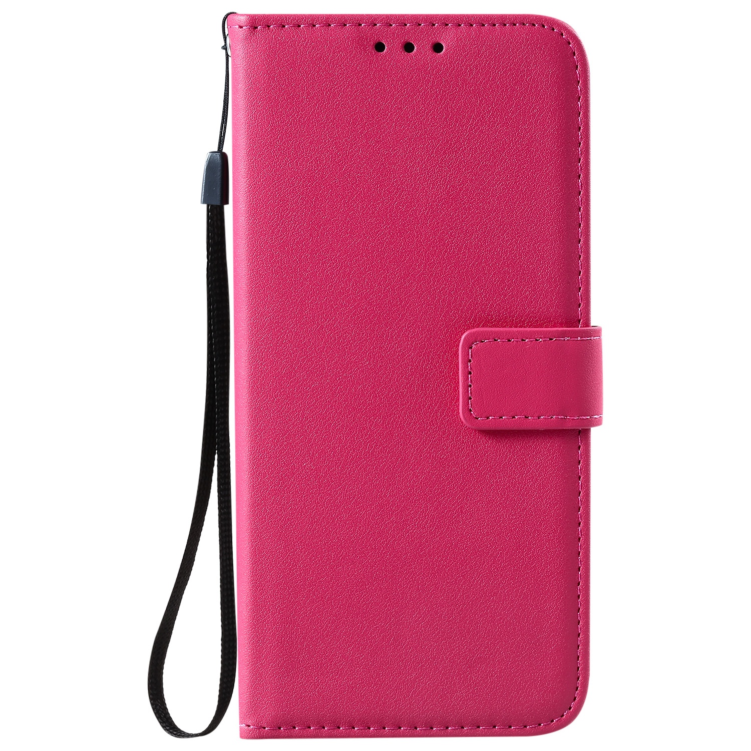 Custodia per smartphone in pelle con chiusura e porta carte