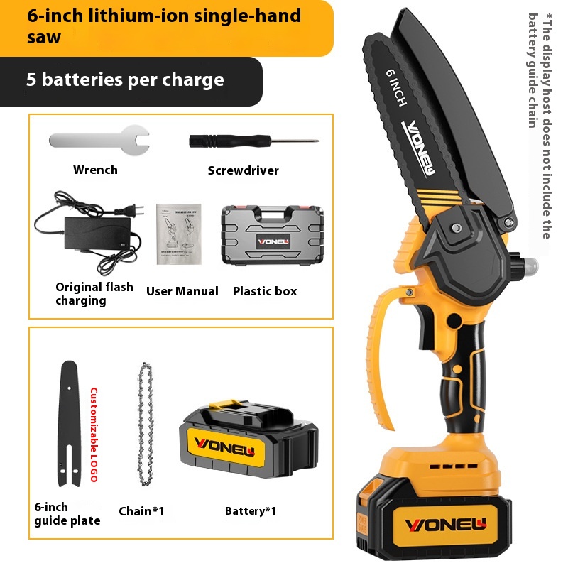 6-Zoll Mini-Kettensäge für Haushalt und Garten
