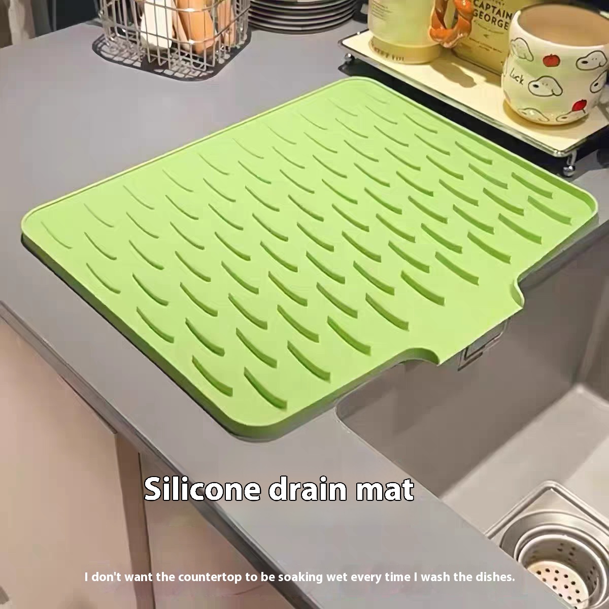Silicone Drain Pad für Küchentischschräge
