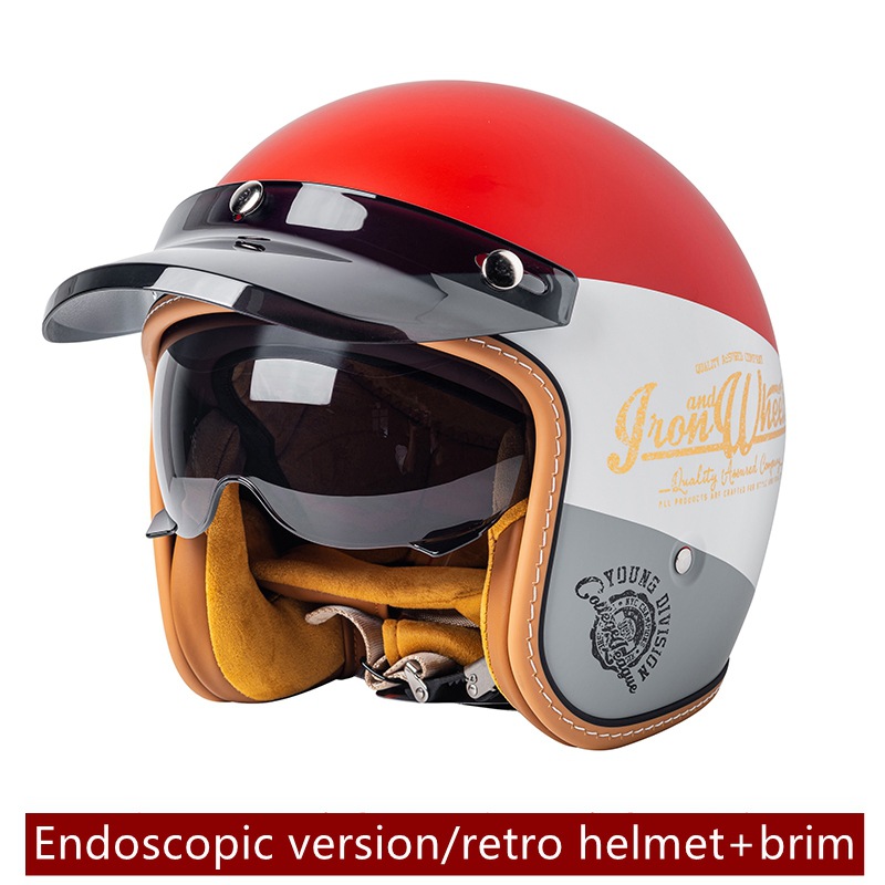 Casque de moto Casque de moto Homme et Femme Voiture électrique Intégré Goggles