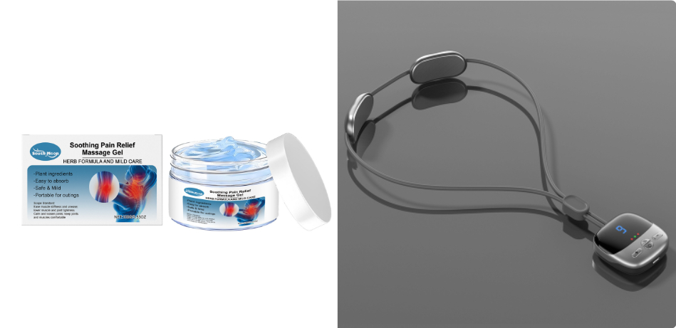 Portabler wiederaufladbarer Nackenschmerz-Puls-Massager
