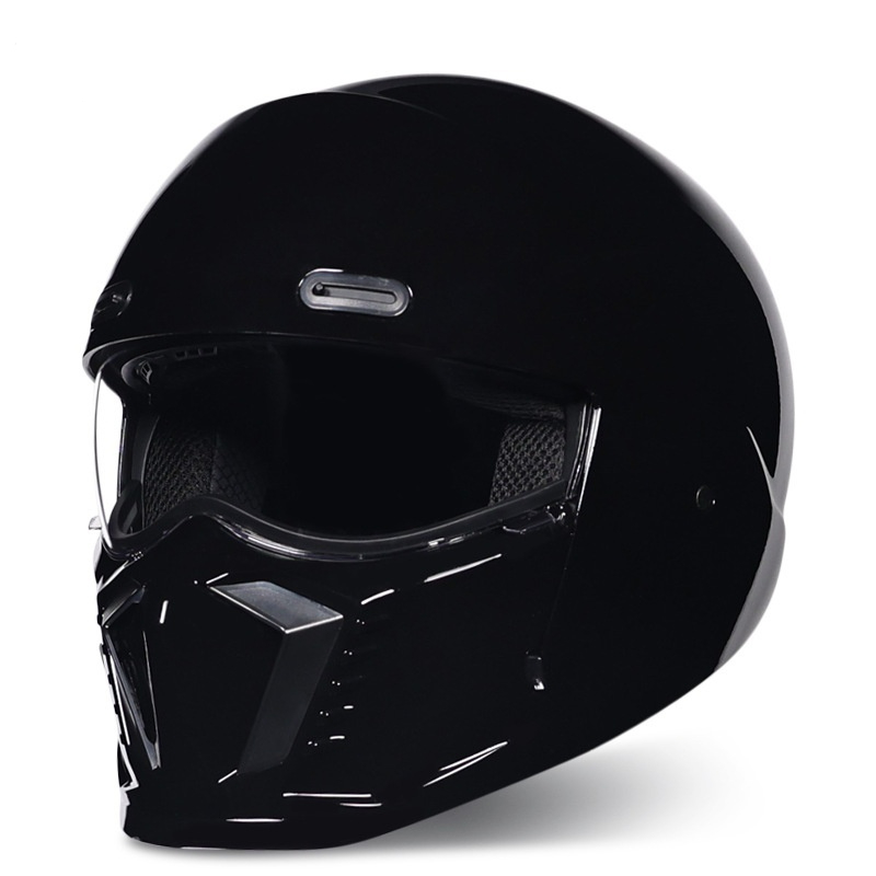 Casco integrale retrò per motocicletta da crociera leggero