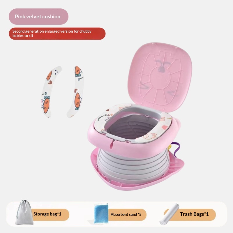 Sièges de toilettes portables pliables pour voiture enfants en plein air