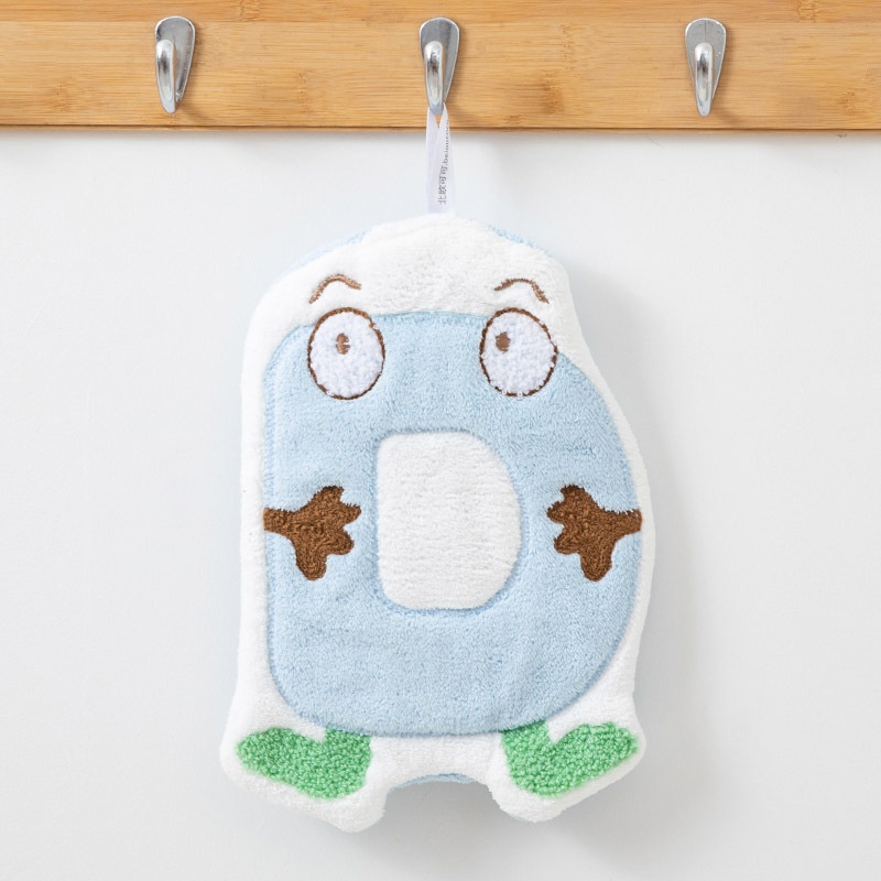 Süßer Cartoon Handtuchhalter aus Korallen-Fleece