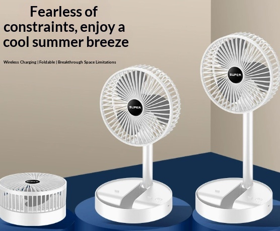 Scrivania Ripiegabile Piccolo Silenzioso USB Ricaricabile Ventilatore Portatile