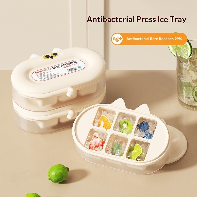 Antibakterielle Press-Eiswürfelform aus Lebensmittelqualität