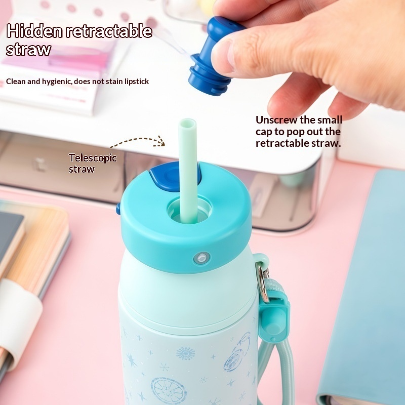 Nuova bottiglia d'acqua spray estiva portatile