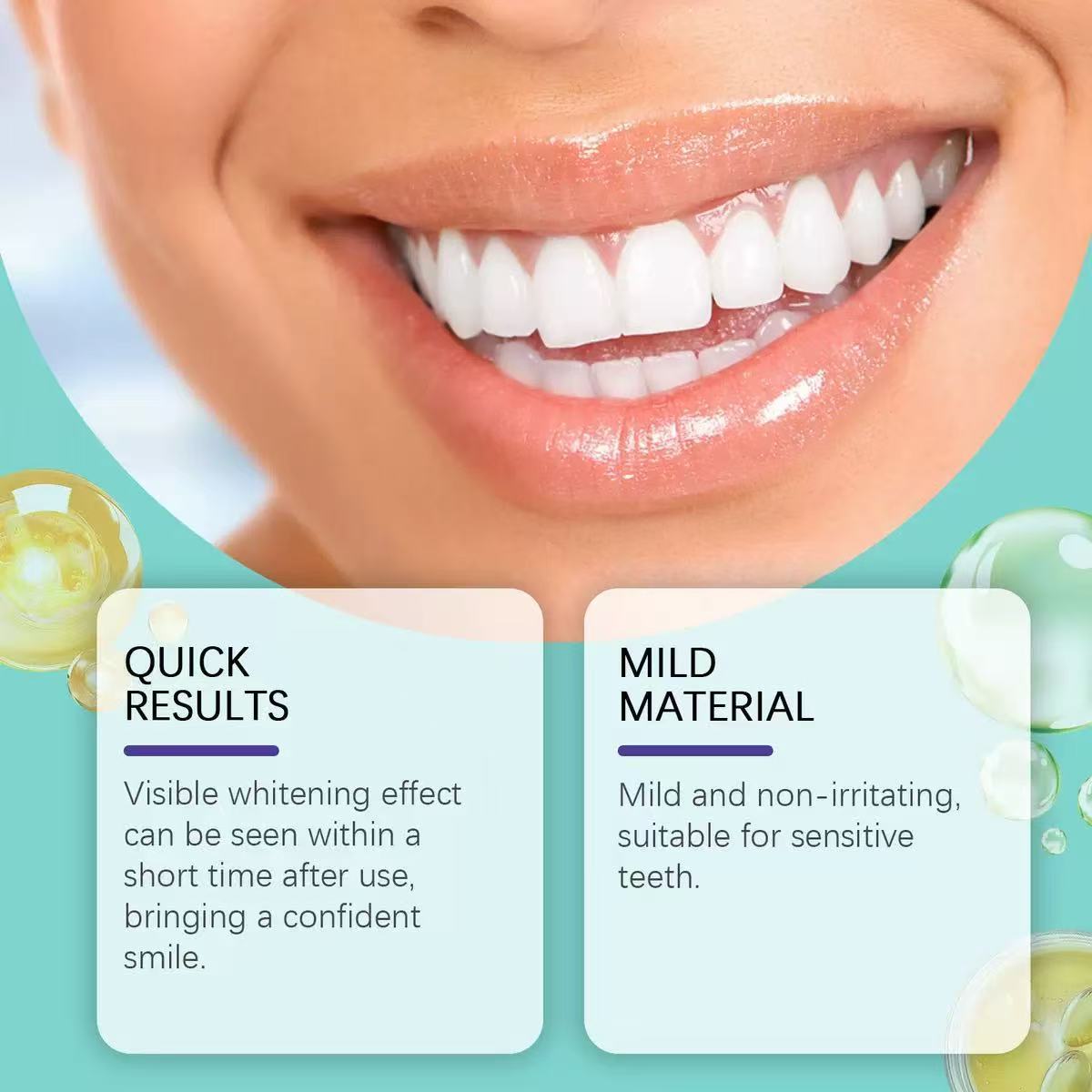 Coconut Oil Teeth Whitening Care Tooth Sticker