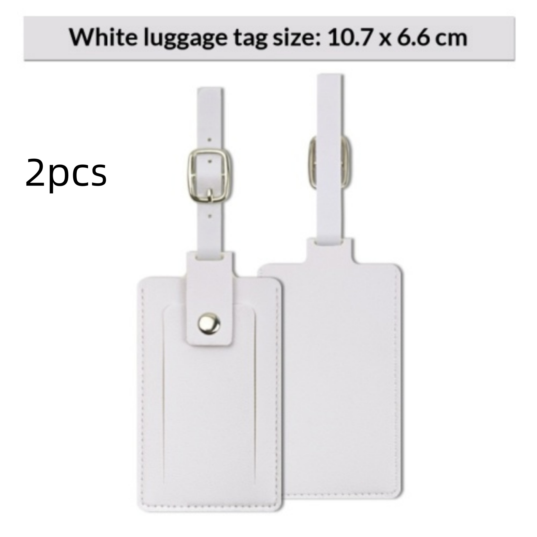 Multi-couleur PU Cuir protéger l'intimité à quatre boutons Flip étiquette bagage en cuir