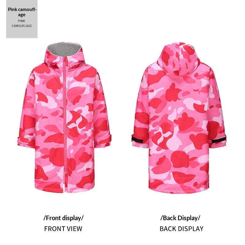 Outdoor-Thermaljacke Schwimmbad-Trainingsbademantel